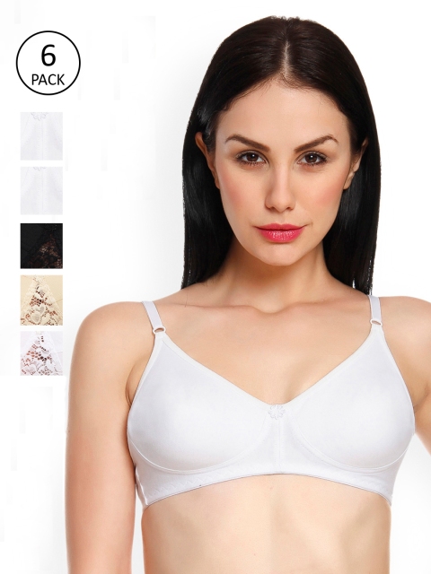 

Innocence Pack Of 6 Non-Wired Bras 2371284-1-2386816-1, White