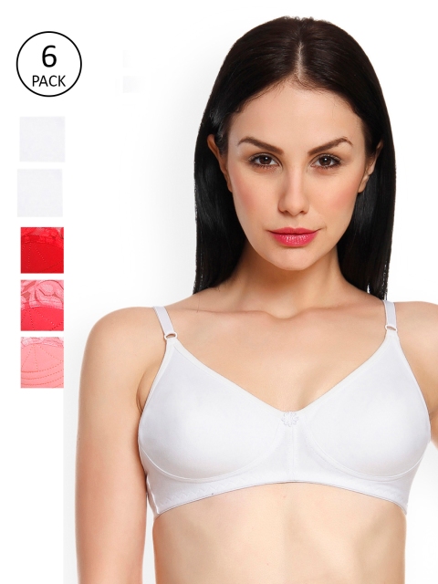 

Innocence Pack Of 6 Non-Wired Non Padded Bras 2371289-1-2371284-1, White