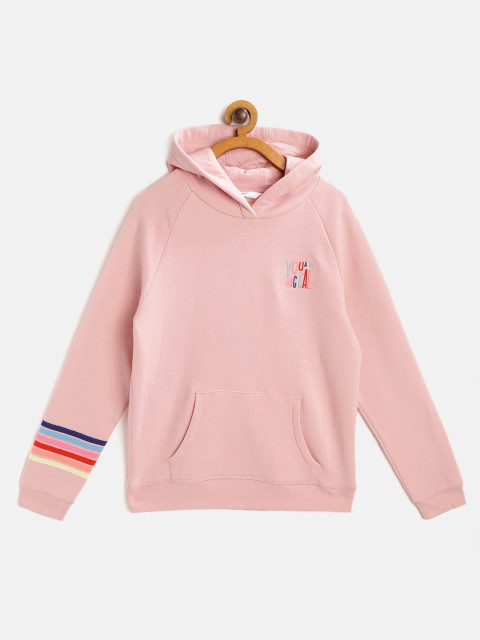 

Marks & Spencer Girls Pink Solid Hooded Sustainable Sweatshirt