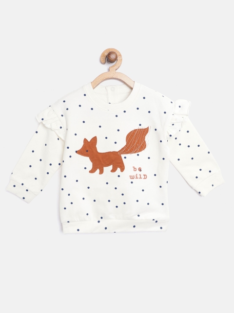 

Marks & Spencer Kids Off-White & Navy Blue Polka Dot Print Sustainable Sweatshirt