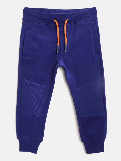 

Marks & Spencer Boys Blue Solid Fleece Lined Sustainable Joggers