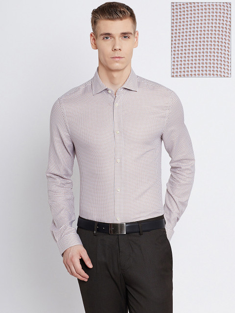 

Jack & Jones Brown Checked Slim Formal Shirt