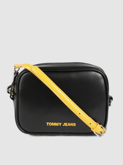 

Tommy Hilfiger Black Solid Sling Bag