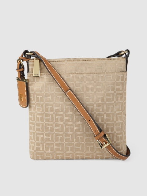 

Tommy Hilfiger Beige Printed JULIA Sling Bag