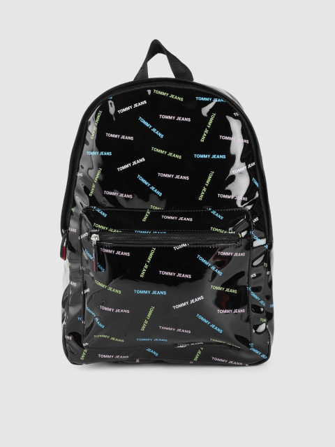 

Tommy Hilfiger Women Black Typography TJW CAMPUS TWIST M Backpack