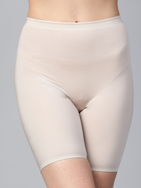 

Marks & Spencer Women Beige Solid Invisible Shaping Thigh Slimmer