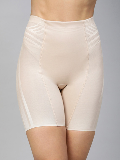 

Marks & Spencer Women Beige Satin Finish Solid Seamless Tummy Shaper