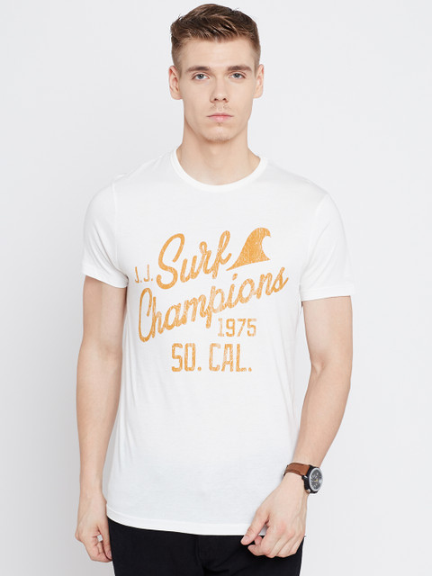 

Jack & Jones Off-White Printed T-shirt