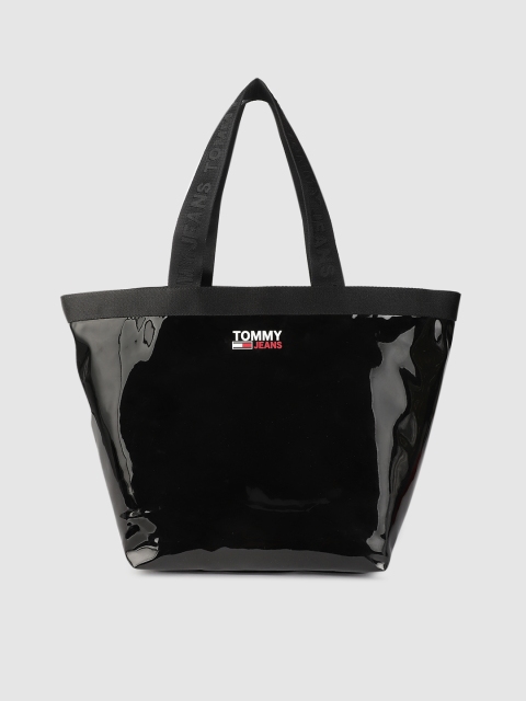 

Tommy Hilfiger Black Printed Tote Bag