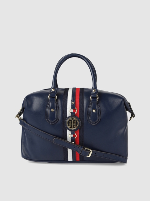 

Tommy Hilfiger Navy Blue Solid JADEN Handheld Bag
