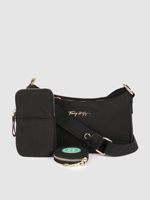 

Tommy Hilfiger Black Solid EASY TOMMY Sling Bag