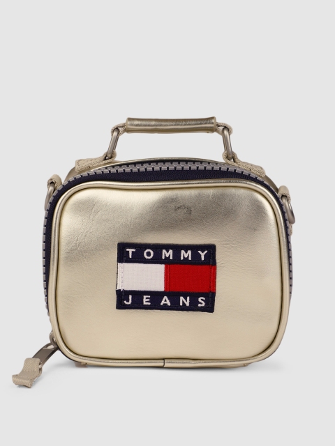 

Tommy Hilfiger Gold-Toned Printed Sling Bag