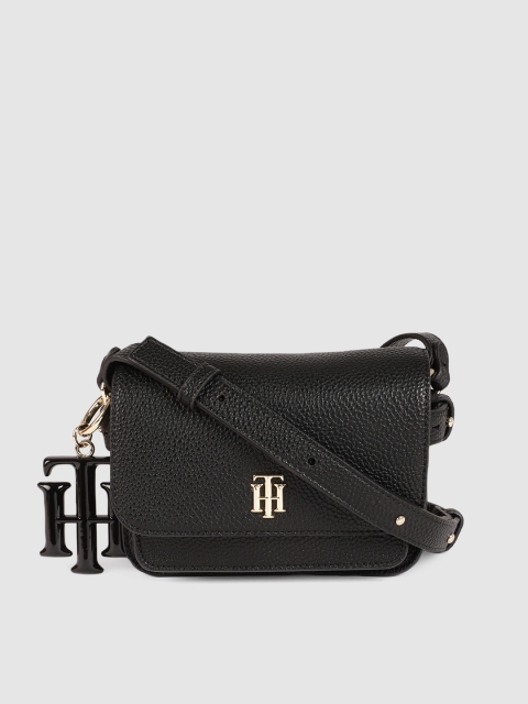 

Tommy Hilfiger Black Solid TH CLUB MINI Sling Bag