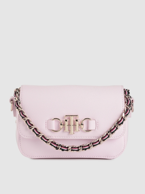 

Tommy Hilfiger Pink Solid TH SOFT MINI Sling Bag