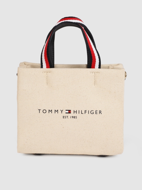 

Tommy Hilfiger Off-White Printed Handheld Bag