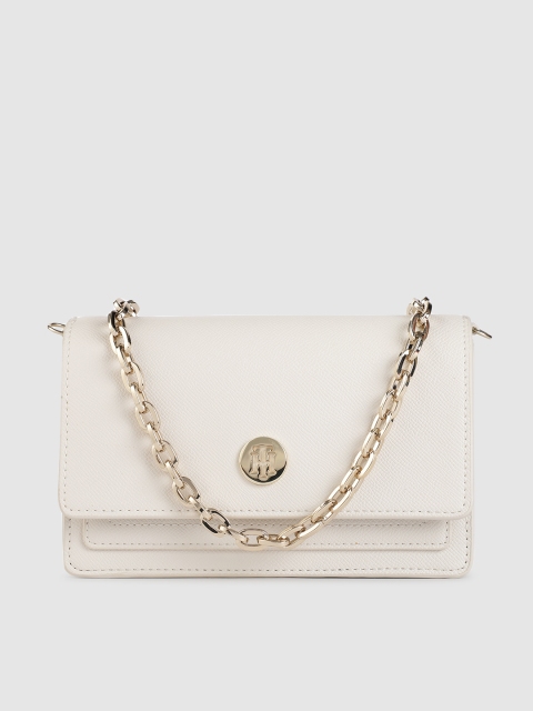 

Tommy Hilfiger White Solid HONEY CHAIN CROSSOVER Sling Bag