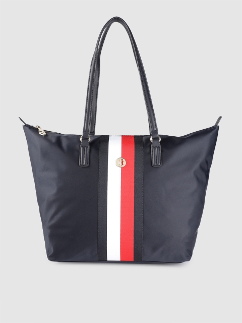 

Tommy Hilfiger Navy Blue Striped Shoulder Bag