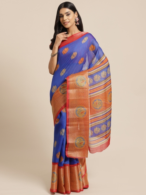 

KALINI Red Woven Design Saree