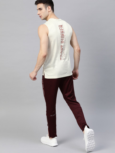 

HRX By Hrithik Roshan Men Tofu Typographic Rapid-Dry Anti-Static Running Tshirt, White