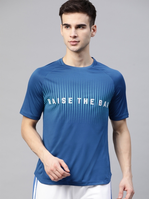 

HRX By Hrithik Roshan Men Mazarine Blue Rapid-Dry Anti-Static Training T-shirt