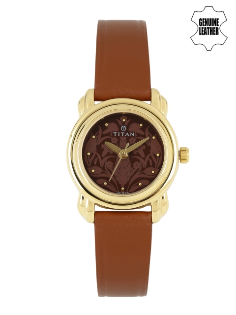

Titan Women Brown Patterned Dial Watch 2534YL03