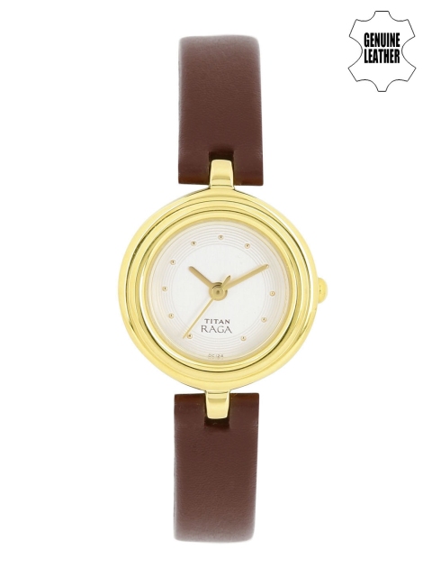 

Titan Raga Women Silver-Toned Dial Watch NH2498YL01