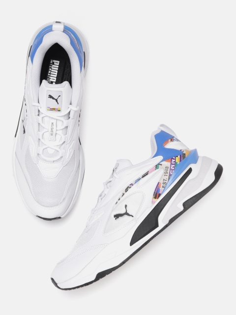 

Puma Unisex White & Blue RS-Fast International Game Running Shoes