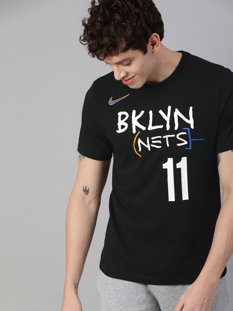 

Nike Men Black Printed Round Neck T-shirt