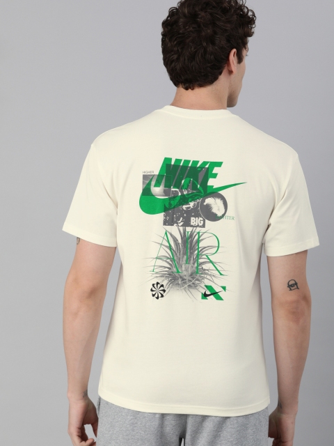 

Nike Men Off-White Back Printed NSW TEE M2Z AIR Round Neck Training T-shirt