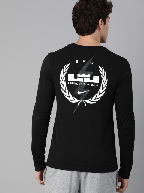 

Nike Men Black Printed VERB/PHOTO Dri-Fit Round Neck Basketball T-shirt