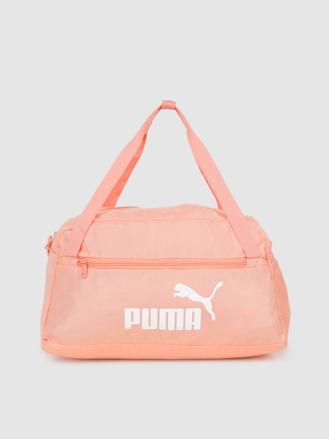 

Puma Unisex Peach-Coloured Phase Brand Logo Duffel Sports Bag
