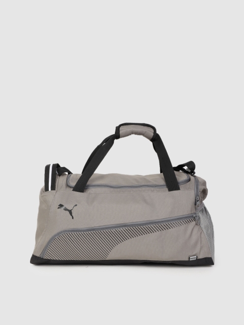 

Puma Unisex Grey Printed Fundamentals Sports Duffel Bag