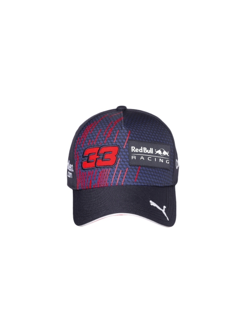 

PUMA Unisex Navy Blue & Red Printed AMRBR Replica Verstappen Baseball Cap