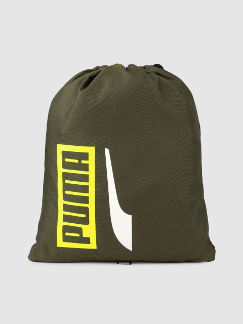 

Puma Unisex Olive Green Brand Logo Backpack