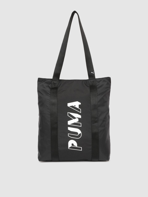 

Puma Black Printed Core Base Shopper Tote Bag