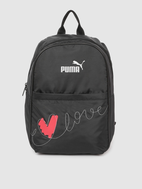 

Puma Women Black Valentines Core Brand Logo Backpack
