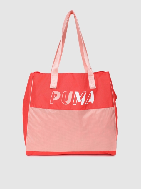 

Puma Red Colourblocked Shopper Bag