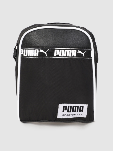 

Puma Unisex Black Printed Campus Compact Portable Messenger Bag