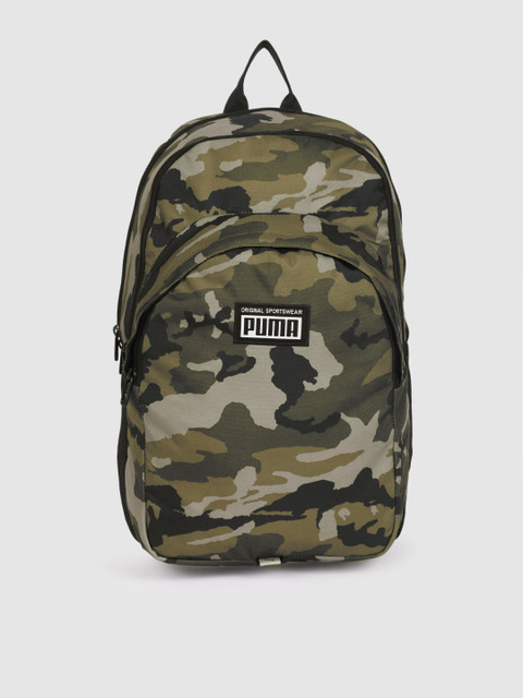 

Puma Unisex Olive Green Camouflage Academy Backpack