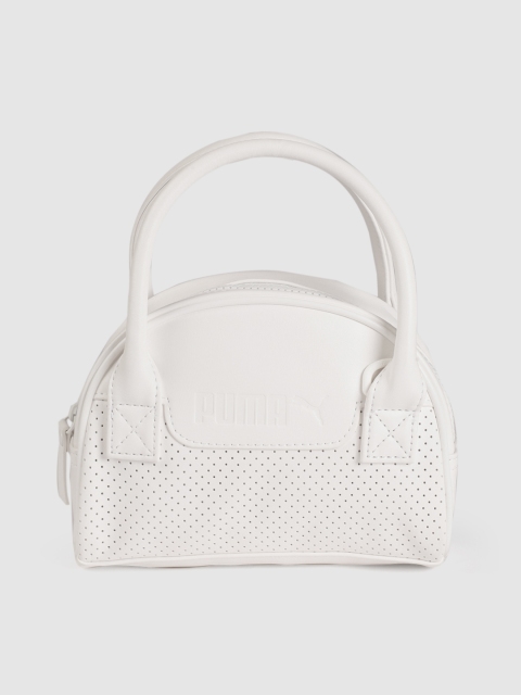 

Puma White Self Design Prime Cali Mini Grip Handheld Bag