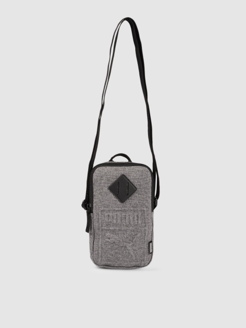 

Puma Unisex Grey & Black S Portable Messenger Bag