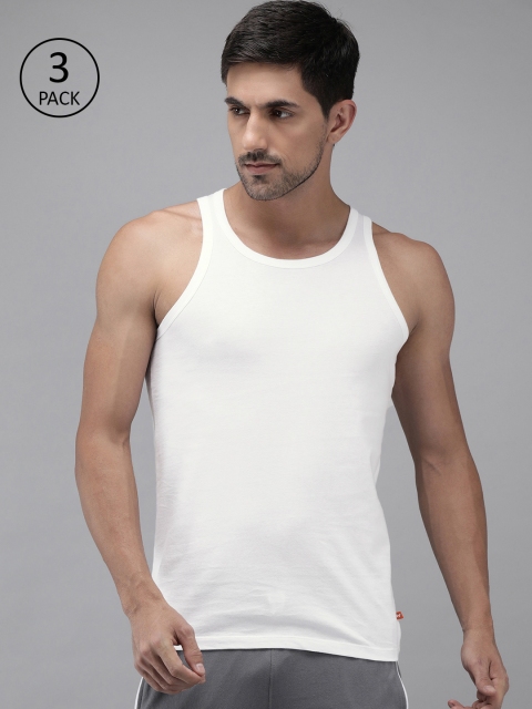 

Wildcraft Men White Pack of 3 Anti-Microbial & Anti-Odour Innerwear Vests