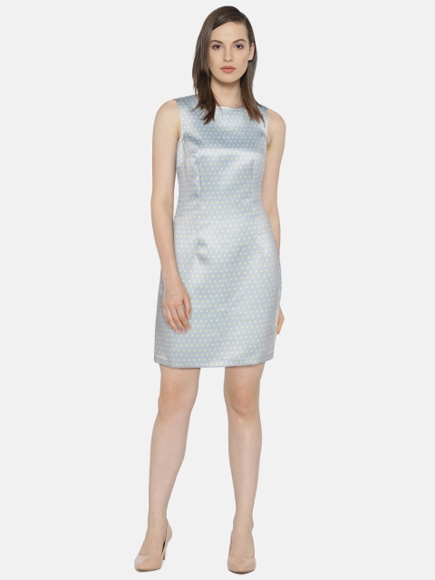 

Vero Moda Grey Polyester Printed Sheath Dress