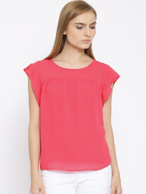 

Vero Moda Neon Pink Polyester Top