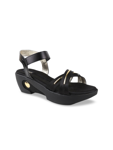 

Shoetopia Women Black Solid Block Heels