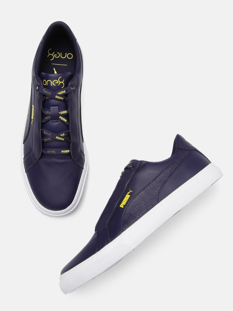 

one8 x PUMA Men Navy Blue Andy Sneakers