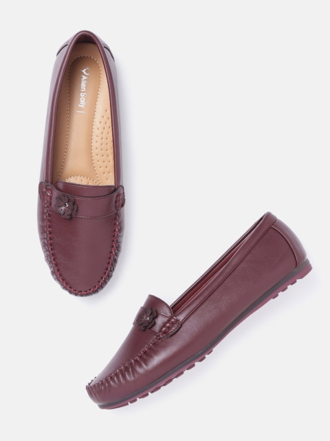 

Allen Solly Women Burgundy Floral Applique Detail Loafers