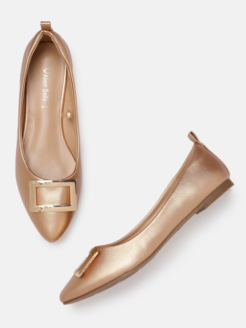 

Allen Solly Women Champagne Solid Ballerinas