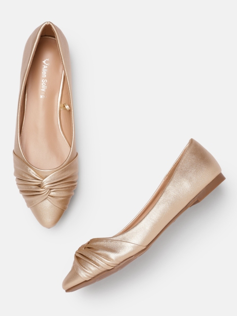 

Allen Solly Women Champagne Solid Ballerinas