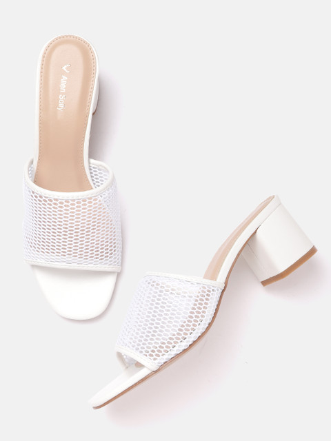 

Allen Solly Women White Mesh Block Heels